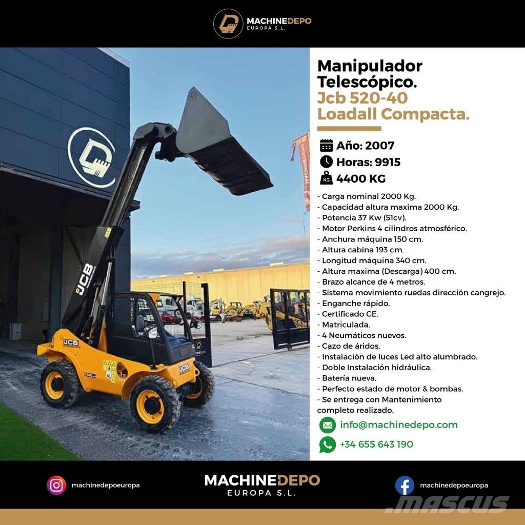 JCB 520-40 Телескопічні навантажувачі