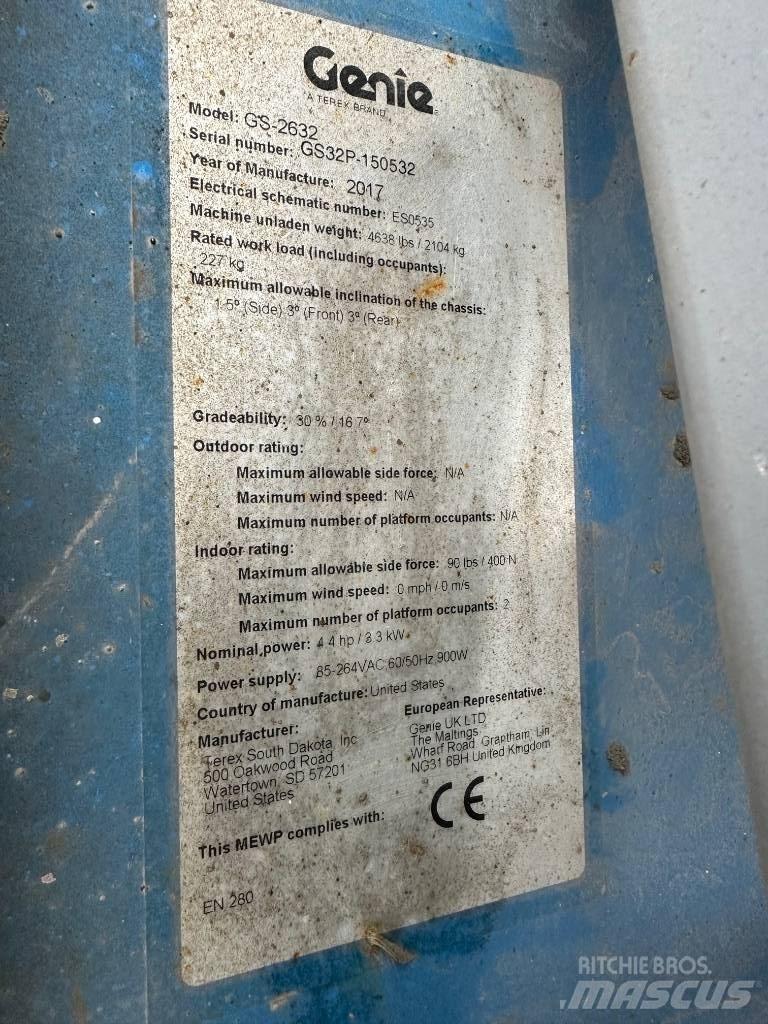 Genie GS 2632 Підйомники-ножиці