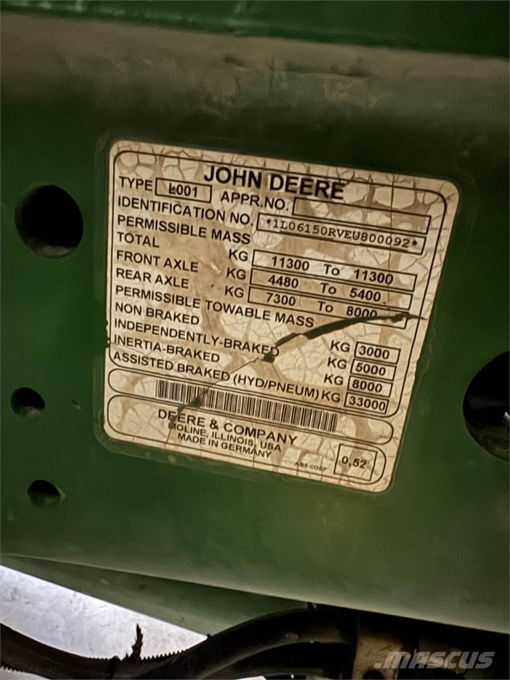 John Deere 6150R Трактори