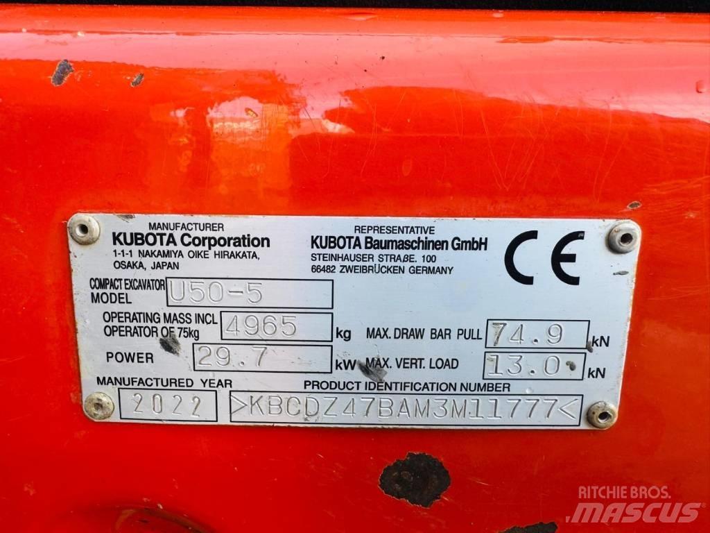 Kubota U50-5 Міні-екскаватори < 7т