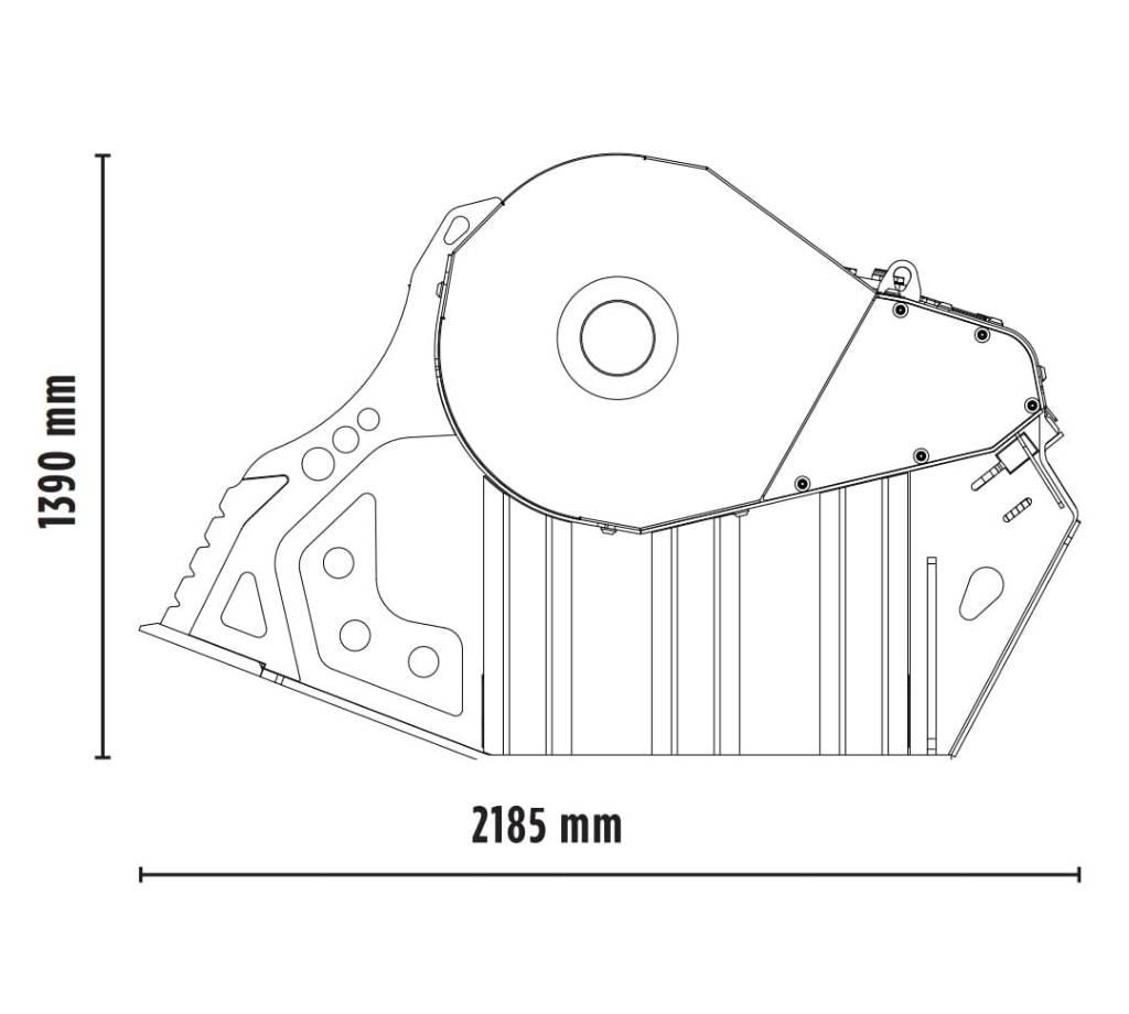 MB Crusher BF90.3 S4 Будівельні роздрібнювачі