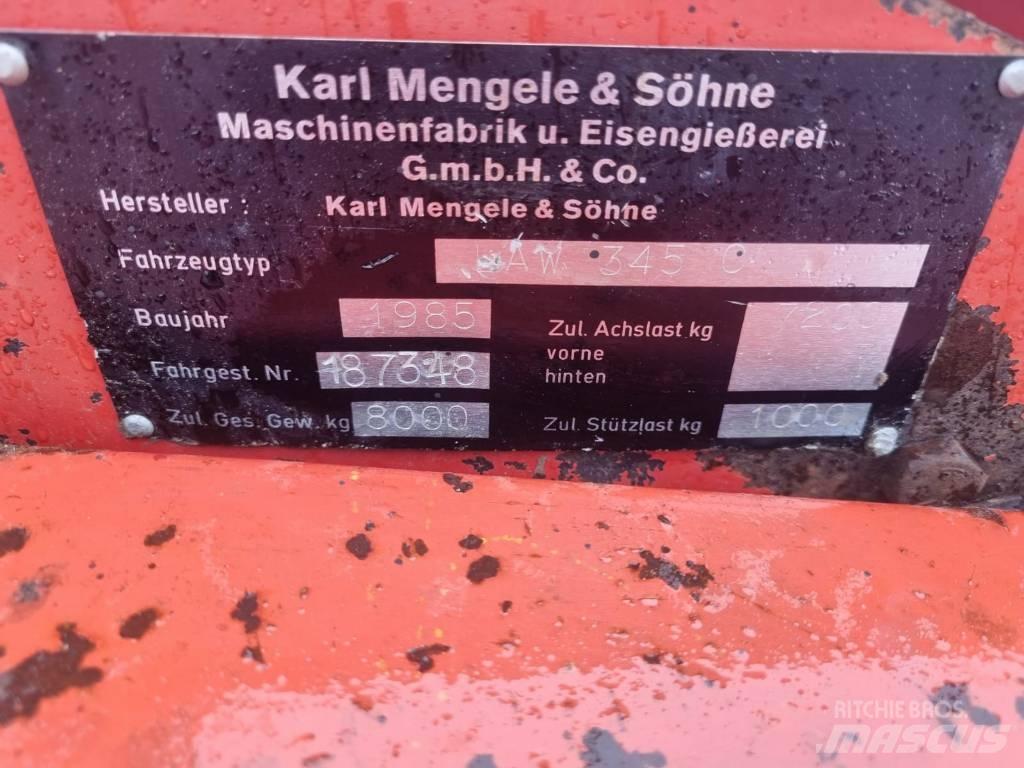 Mengele AW 345 c Причепи із самозавантаженням