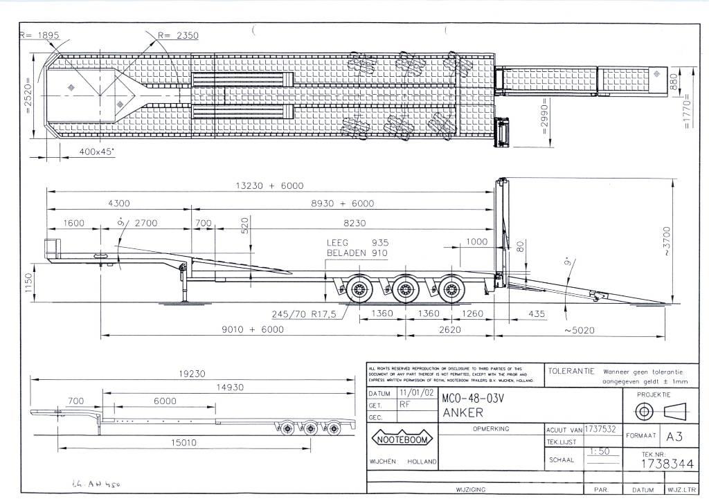 Nooteboom MCO-48-03V Низькорамні напівпричепи