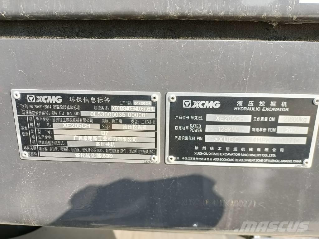 XCMG XE205GH Гусеничні екскаватори