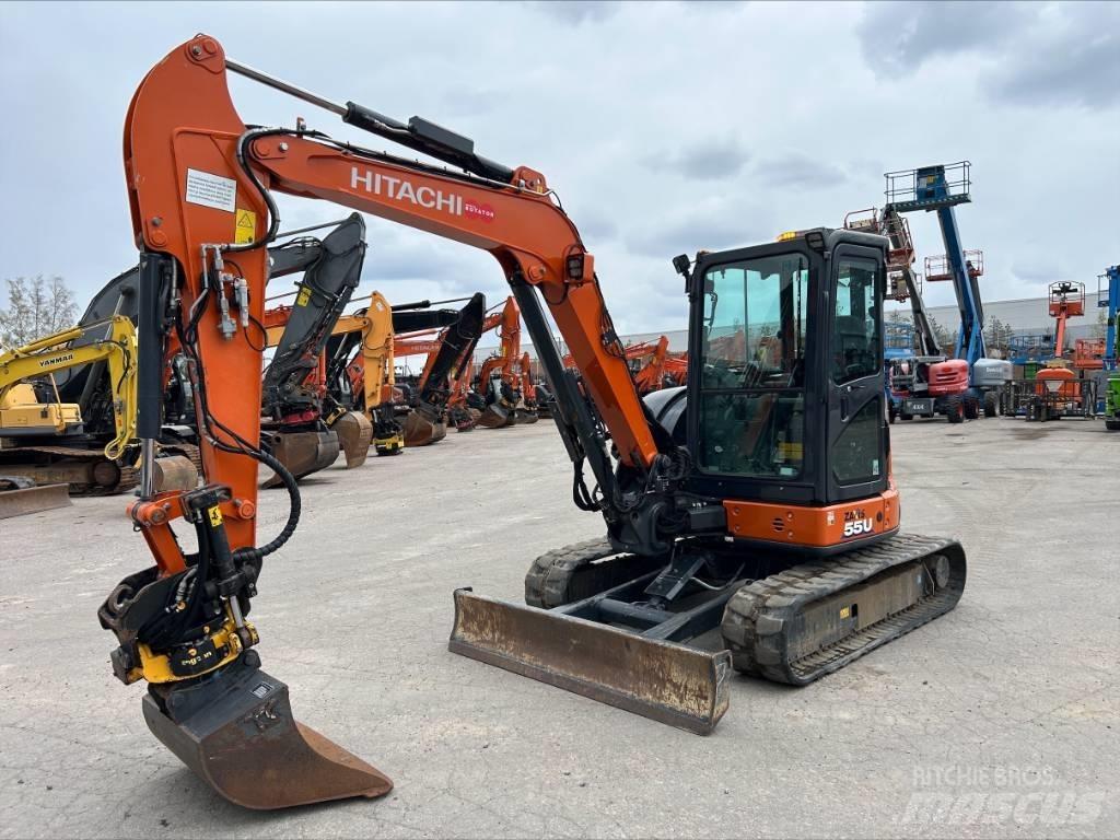 Hitachi ZX55U-6 Міні-екскаватори < 7т