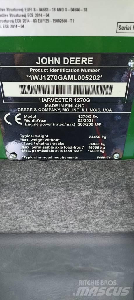 John Deere 1270 G Харвестери