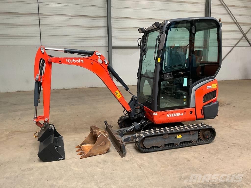 Kubota KX 018-4 Міні-екскаватори < 7т