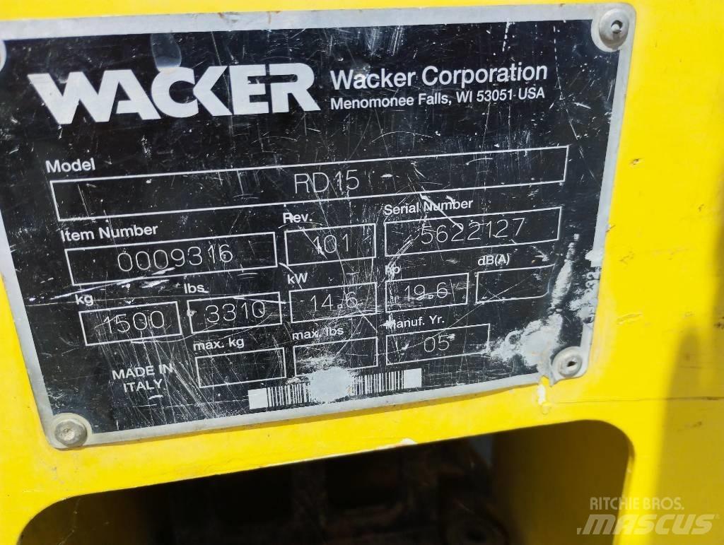Wacker Neuson RD 15 Котки тротуарні