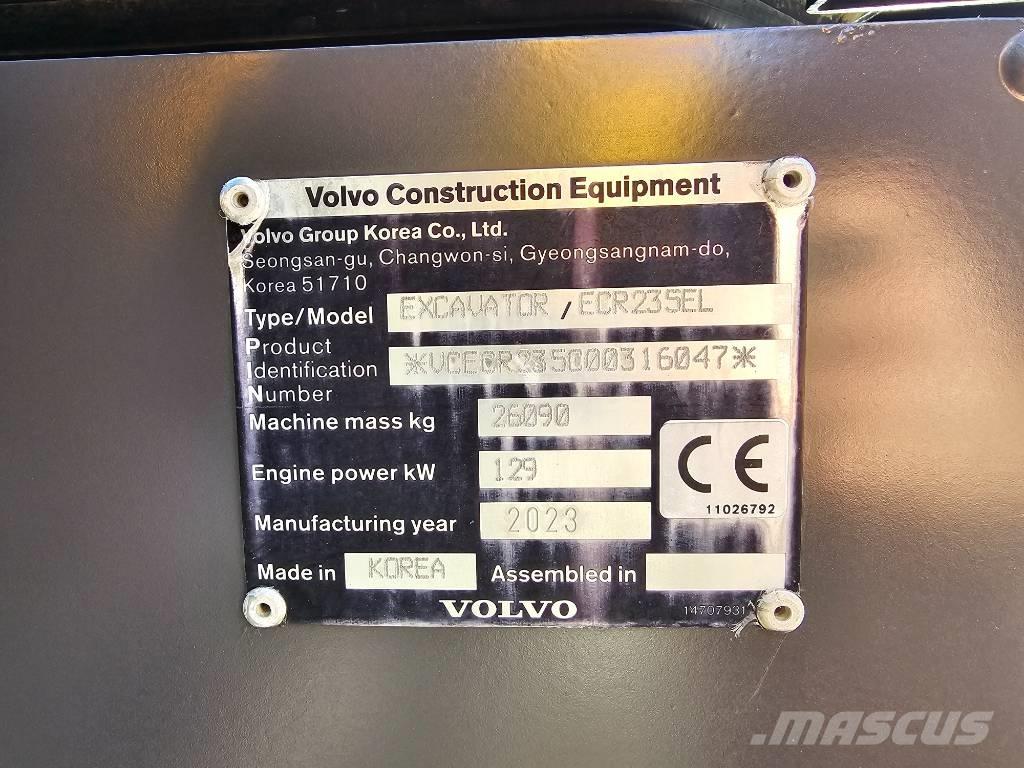 Volvo ECR235EL Гусеничні екскаватори