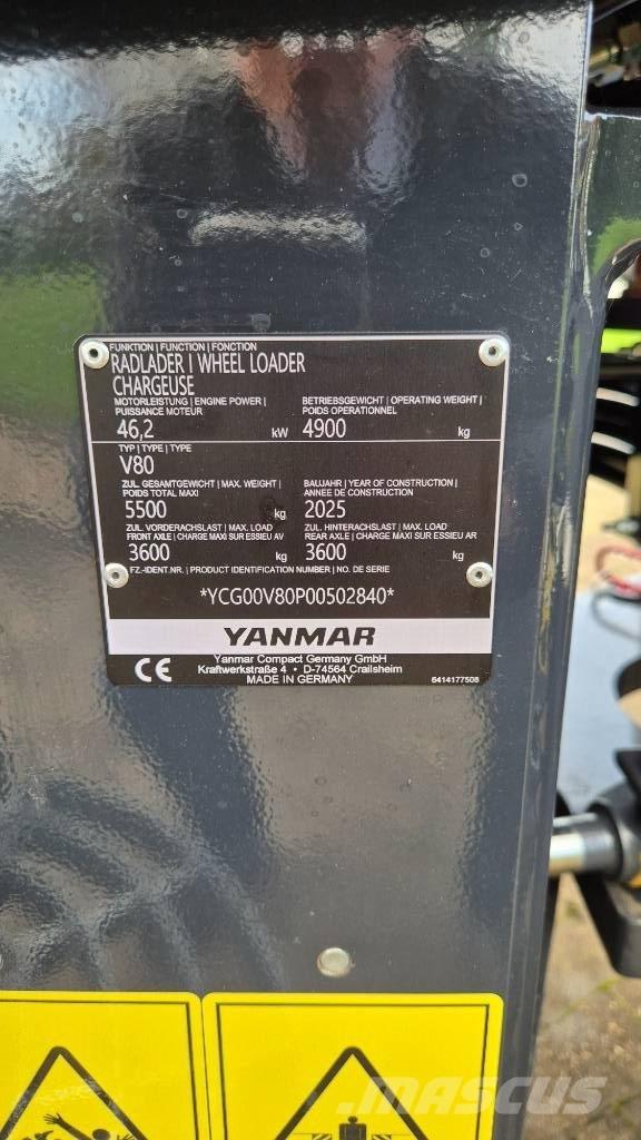 Yanmar V80/5 Фронтальні навантажувачі
