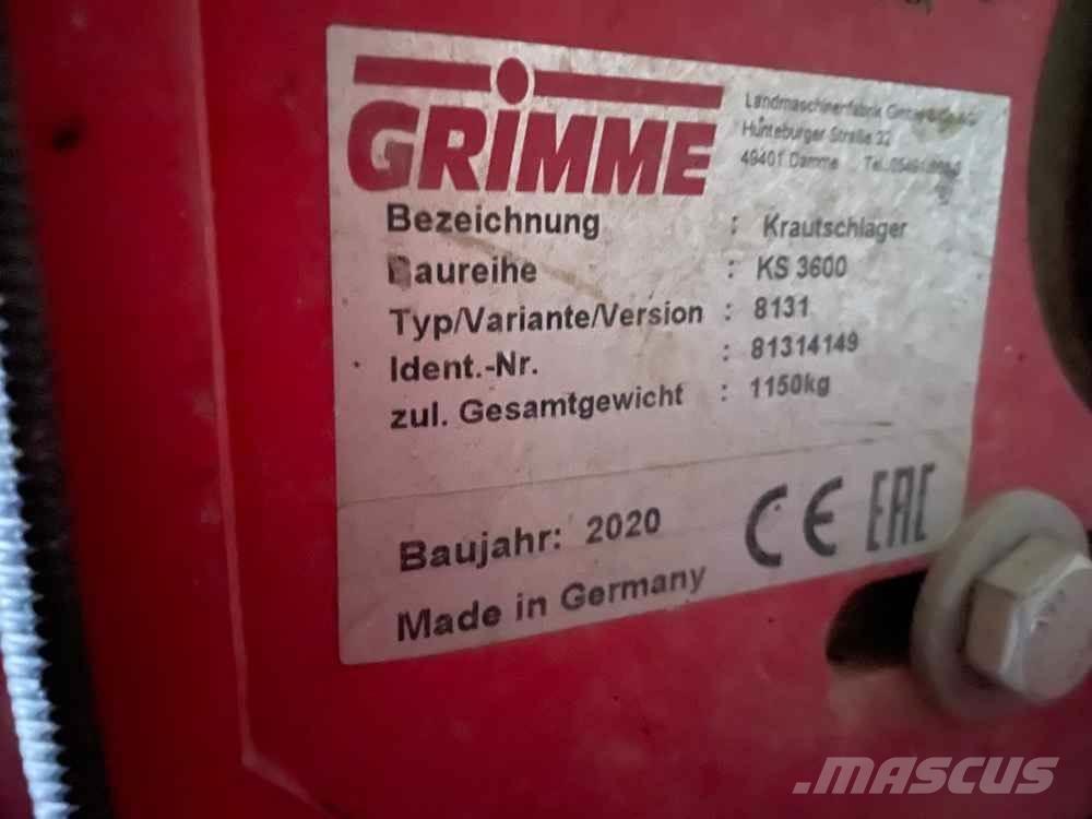 Grimme KS 3600 Машини для збирання та переробки картоплі - Інші