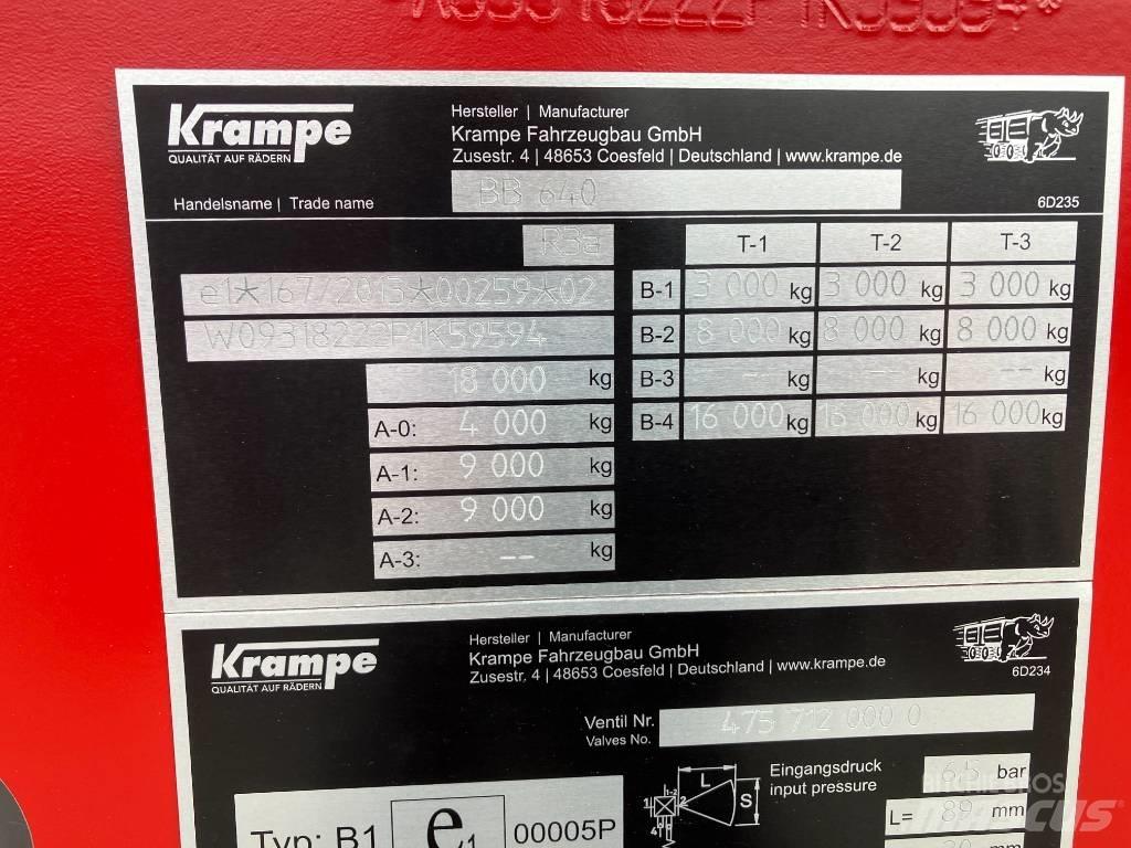 Krampe BB640 Самосвальні причепи