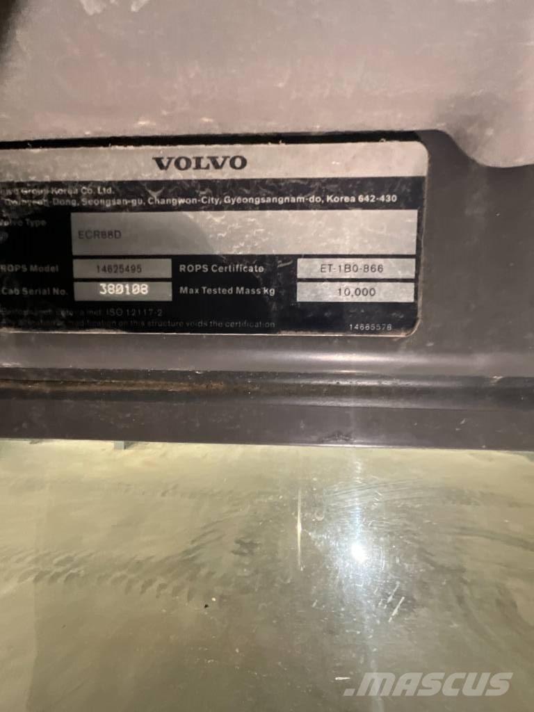 Volvo ECR 88 D Кабіна