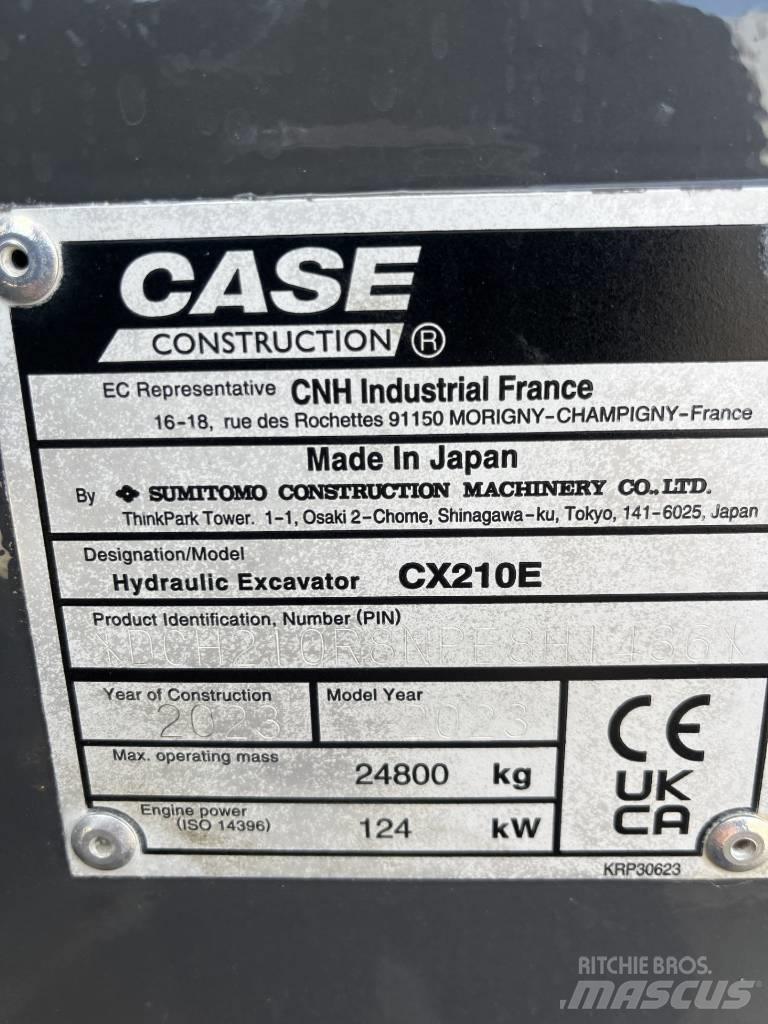 CASE CX 210 E Гусеничні екскаватори