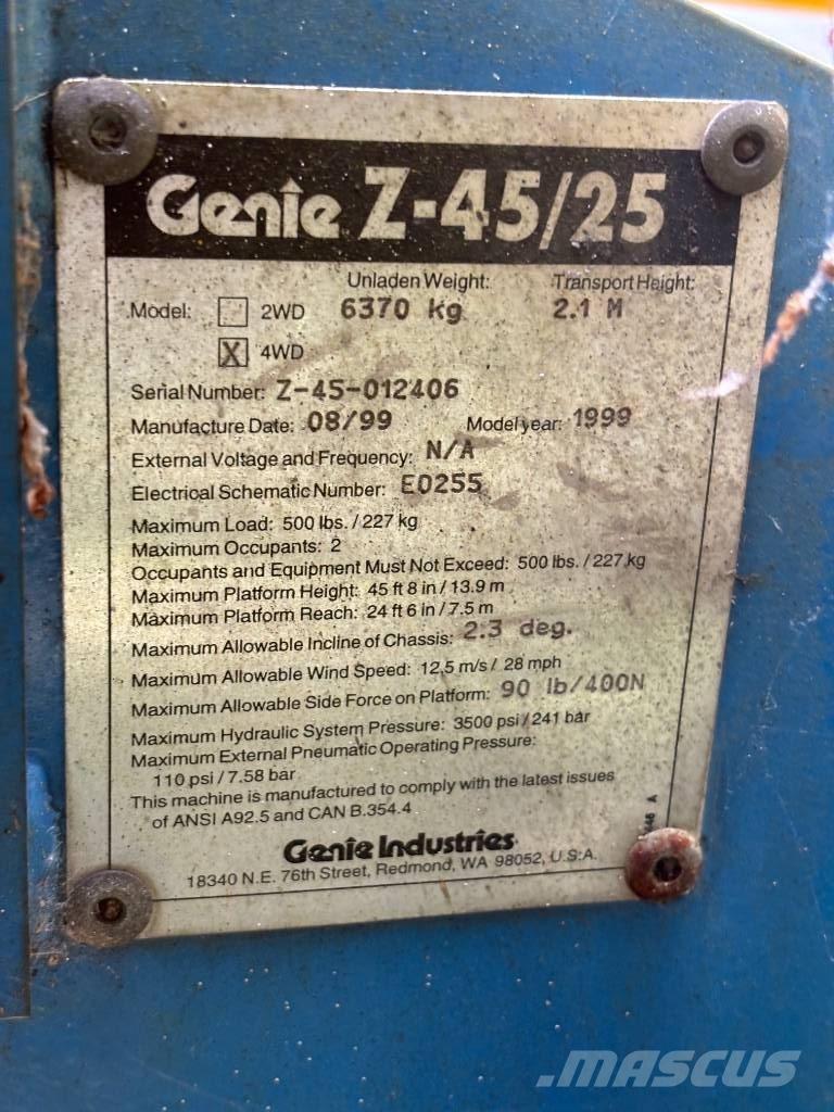 Genie Z 45/25 Колінчаті підйомники