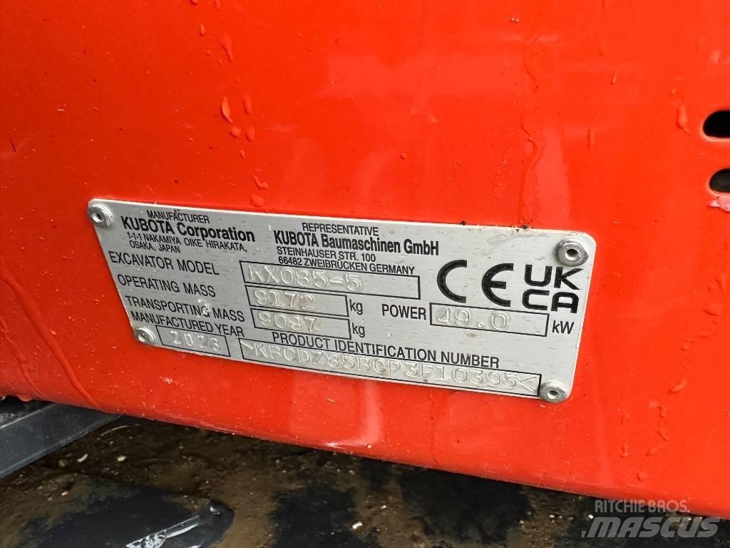 Kubota KX 085-5 2PGL Середні екскаватори 7т. - 12т.