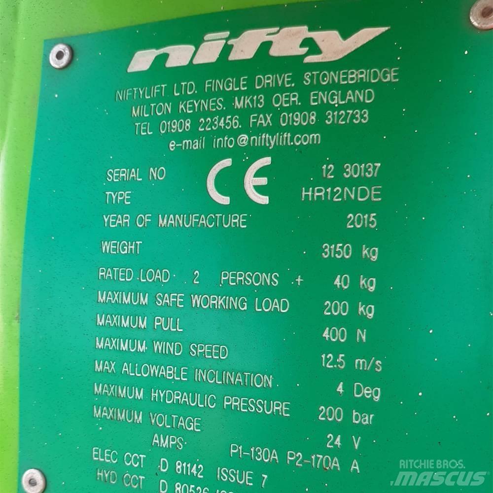 Niftylift HR 12 Колінчаті підйомники