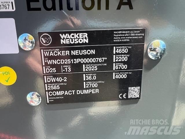 Wacker Neuson DW 40 Зчленовані самоскиди