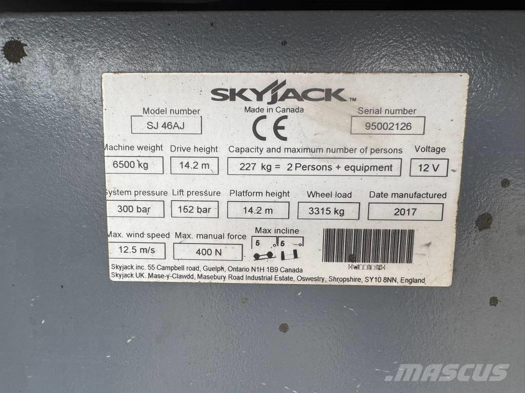 SkyJack SJ 46 AJ Колінчаті підйомники