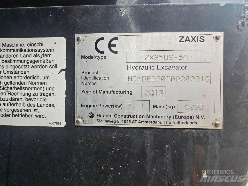 Hitachi ZX 85 US-5 A Середні екскаватори 7т. - 12т.
