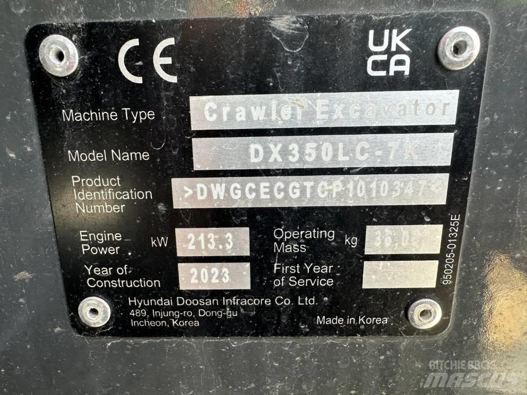 Doosan DX 350 NLC-7 Гусеничні екскаватори