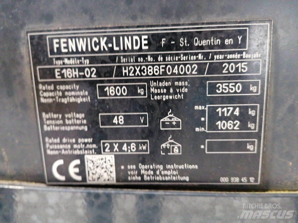 Linde E16H-02 Електронавантажувачі