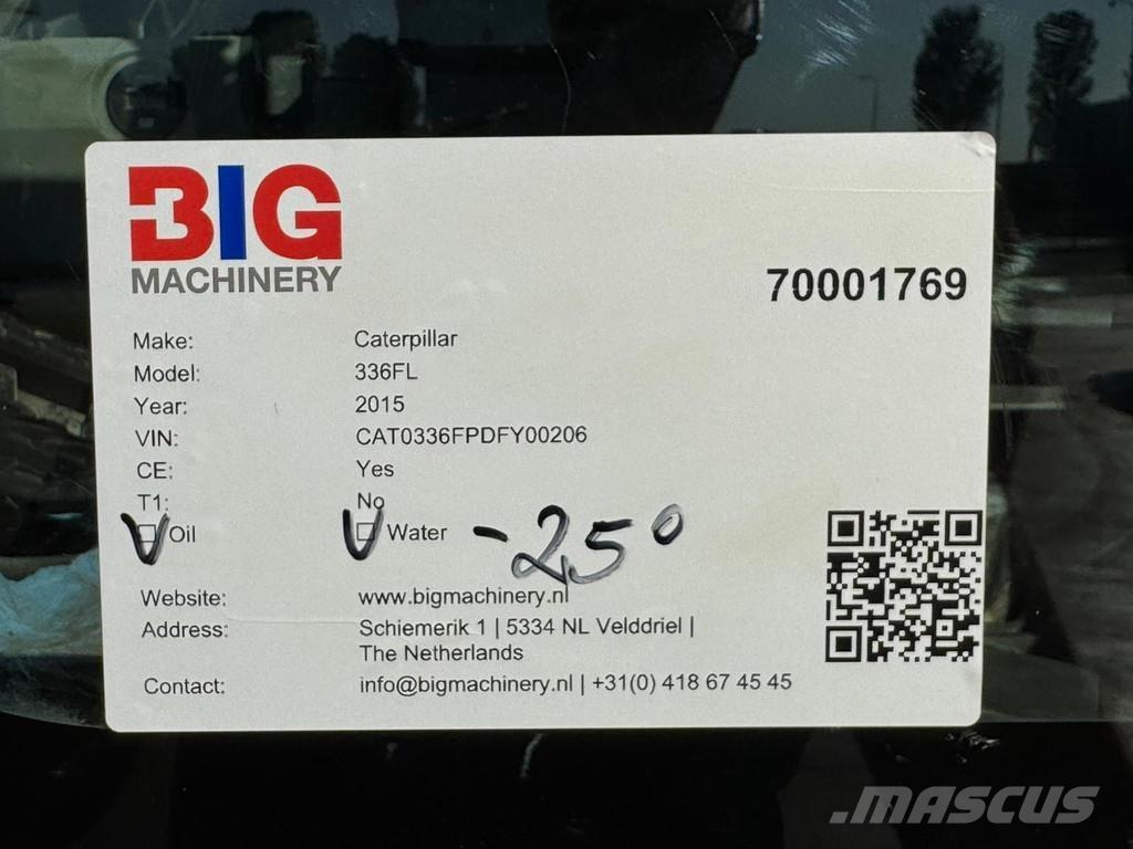 CAT 336FL XE Гусеничні екскаватори