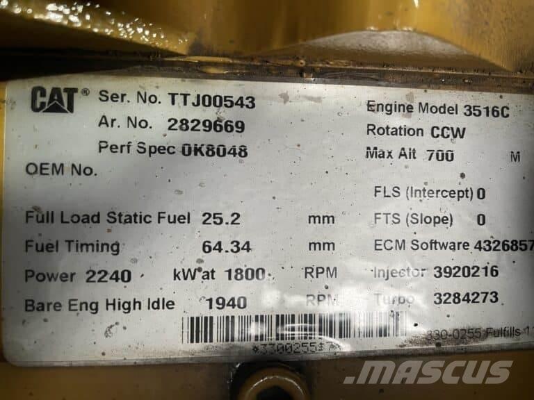 CAT 3516C Суднові енергетичні установки