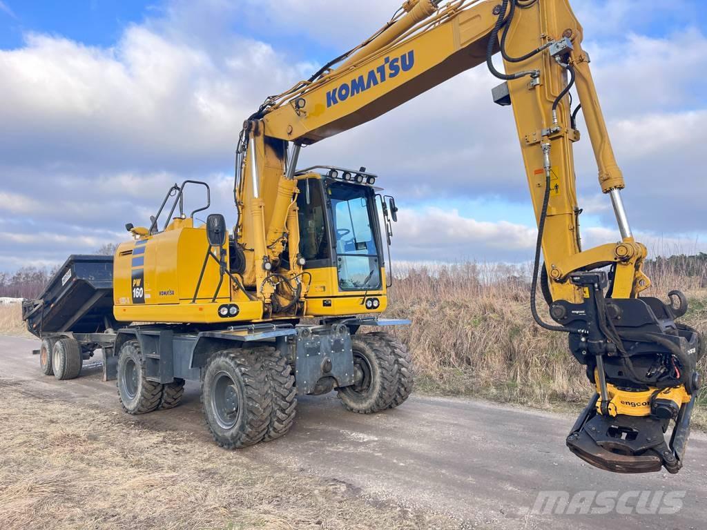Komatsu PW 160 Колісні екскаватори