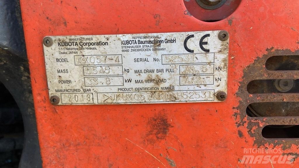 Kubota KX 057-4 Міні-екскаватори < 7т
