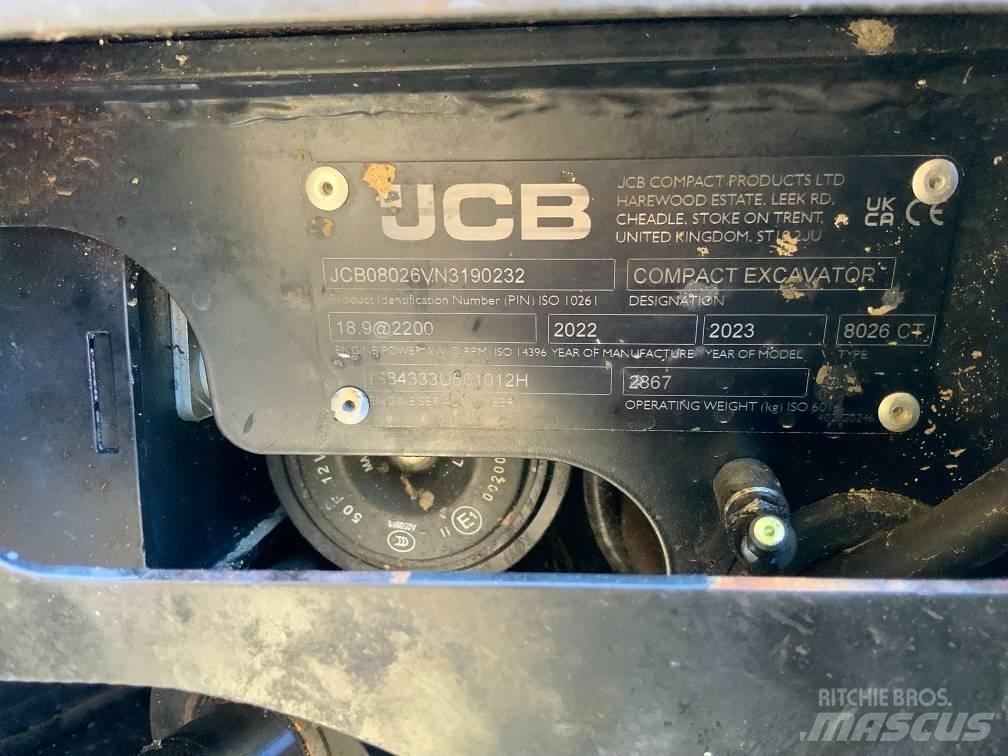 JCB 8026 CTS Міні-екскаватори < 7т