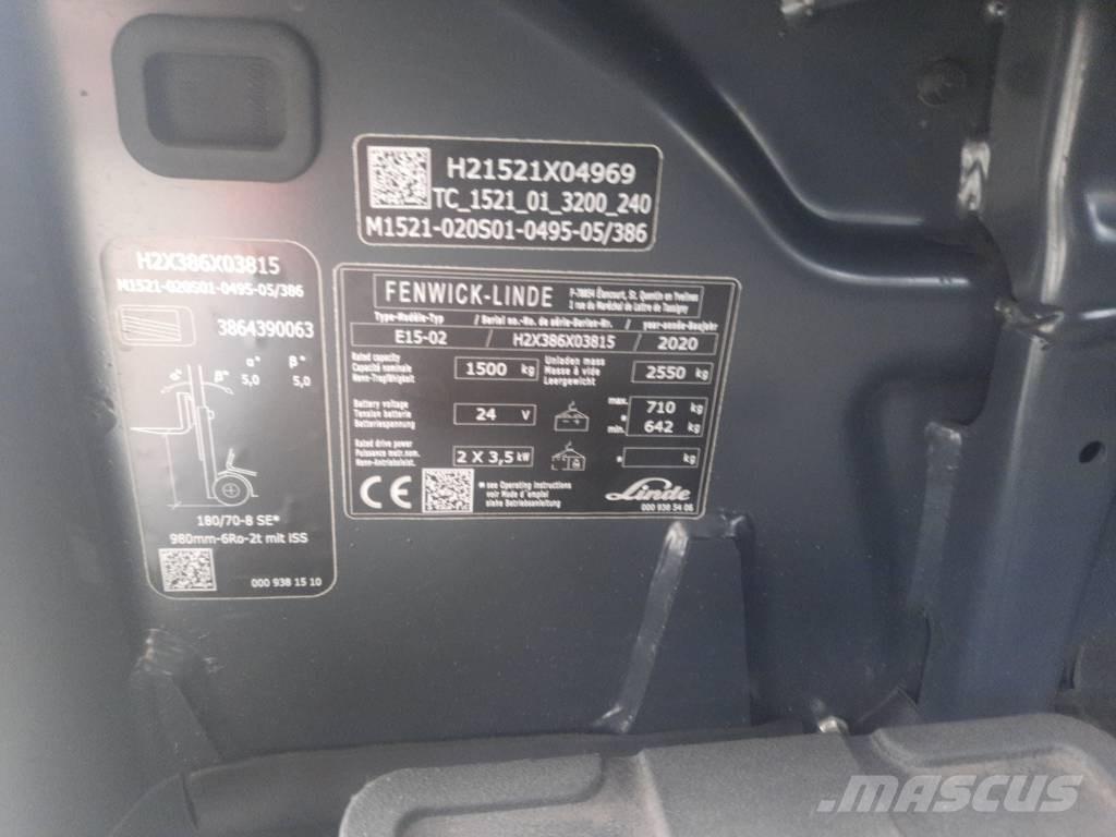 Linde E15-02 Електронавантажувачі