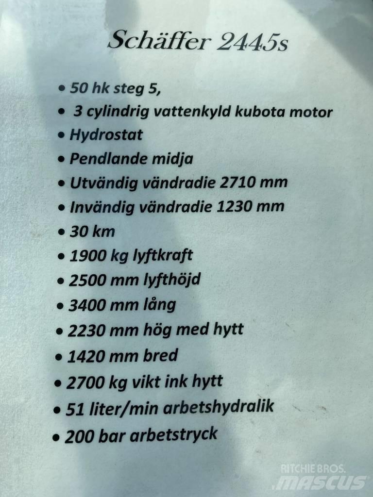 Schäffer 2445s Багатофункціональне обладнання для вантажних і землекопальних робіт