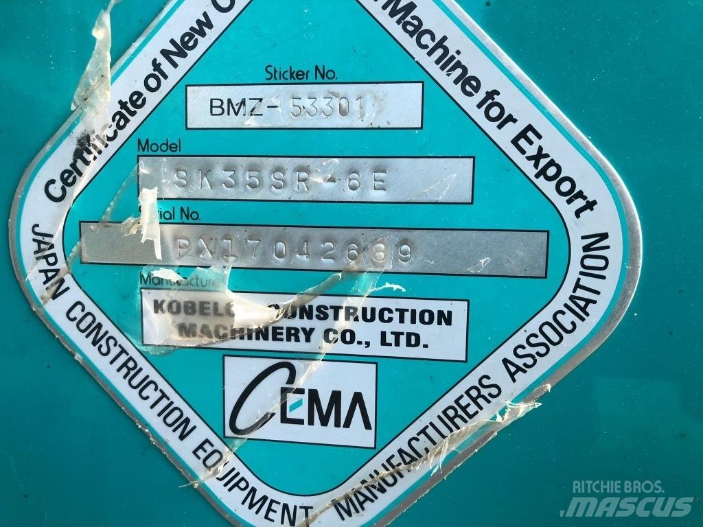Kobelco SK 35 SR-6E Міні-екскаватори < 7т