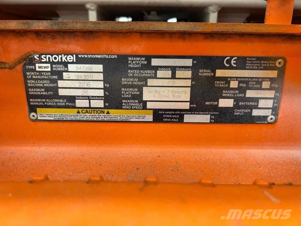 Snorkel S 4726 E Підйомники-ножиці