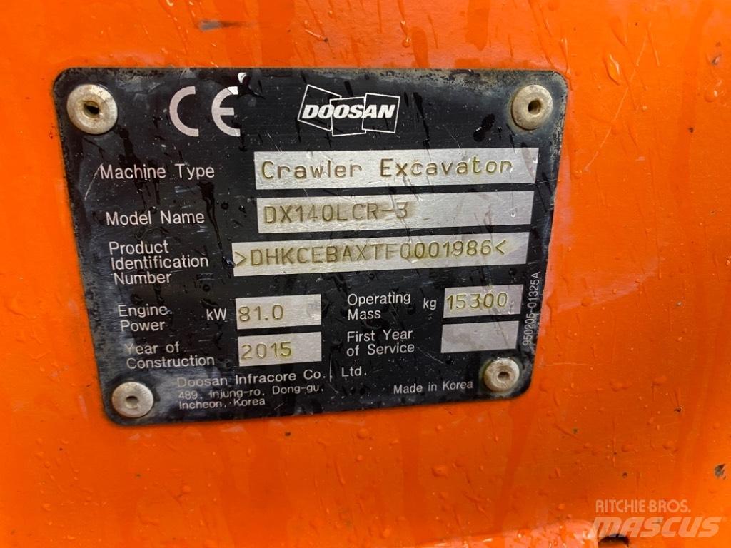 Doosan DX 140 LCR-3 Гусеничні екскаватори