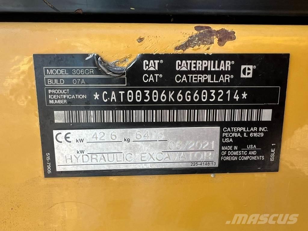 CAT 306CR Міні-екскаватори < 7т