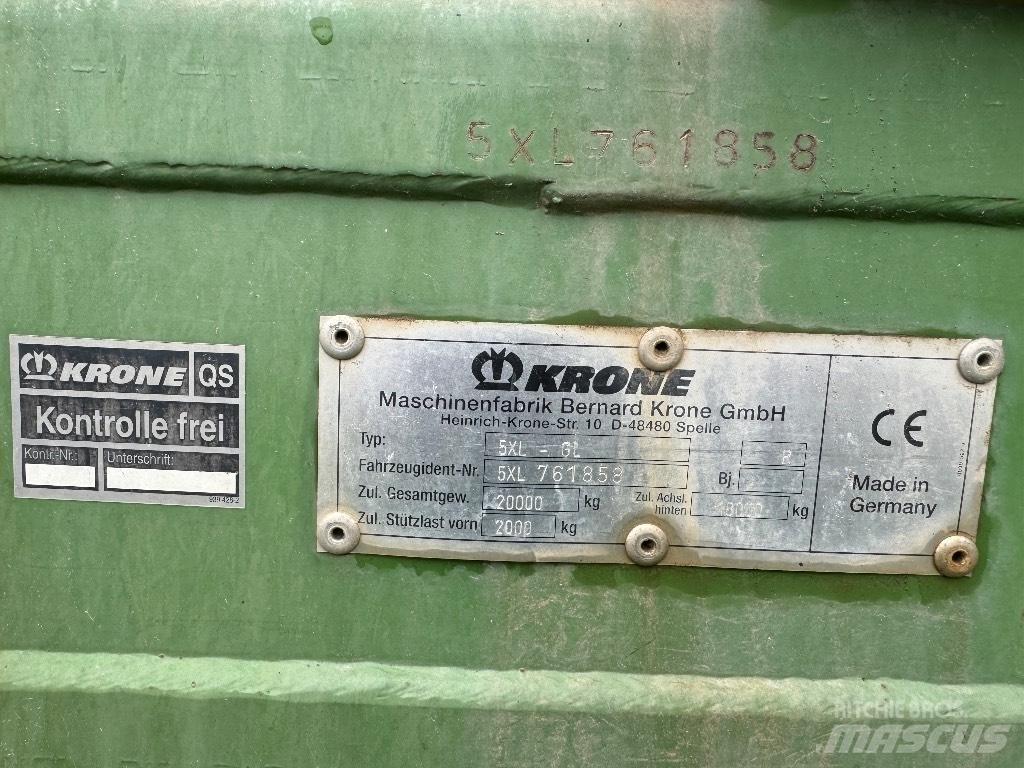 Krone 5 XL GL Причепи із самозавантаженням