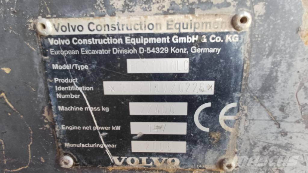 Volvo EC 210 B N LC Гусеничні екскаватори