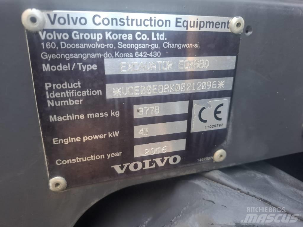 Volvo ECR 88 D Середні екскаватори 7т. - 12т.