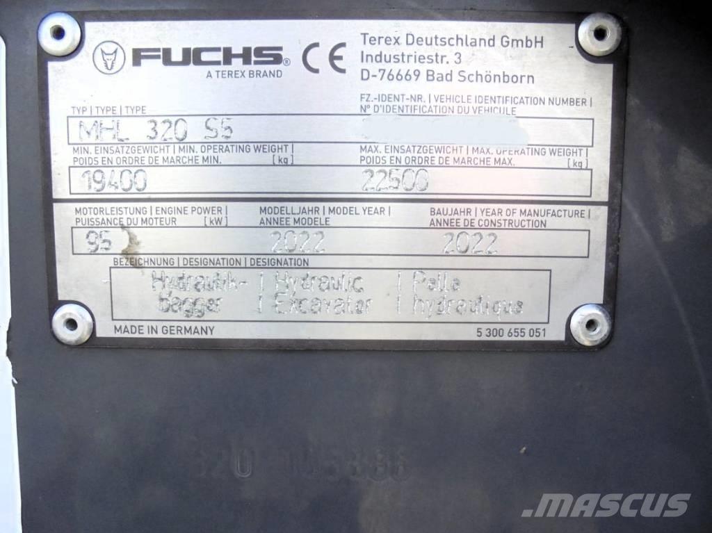 Fuchs MHL 320 Перевантажувачі металобрухту/промислові навантажувачі