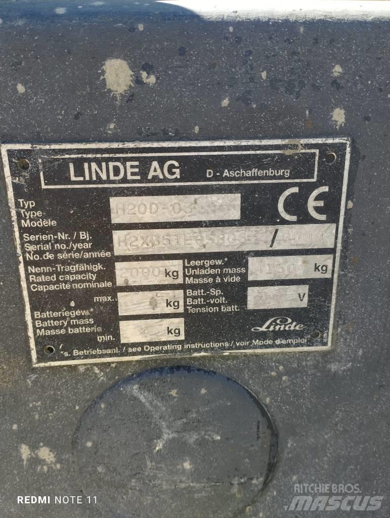 Linde H 20 D Дизельні навантажувачі