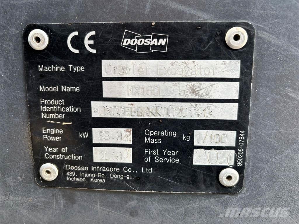 Doosan DX160HLC-5 Гусеничні екскаватори