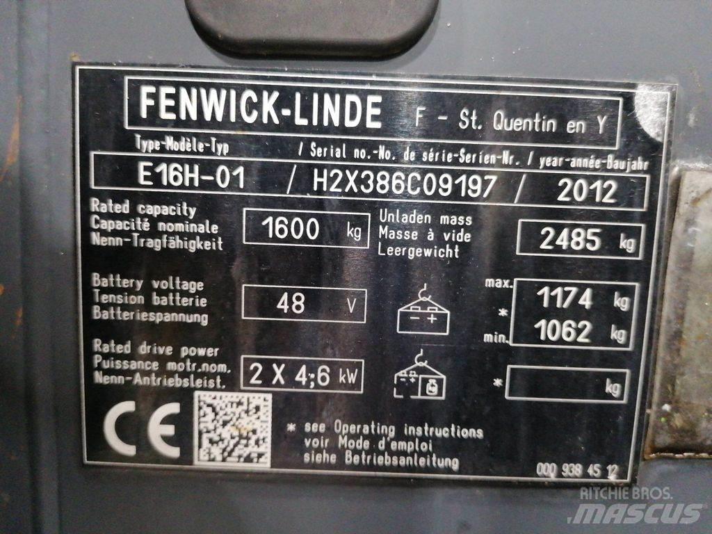 Linde E16H-01 Електронавантажувачі