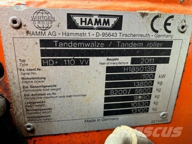 Hamm HD 110 Котки тротуарні