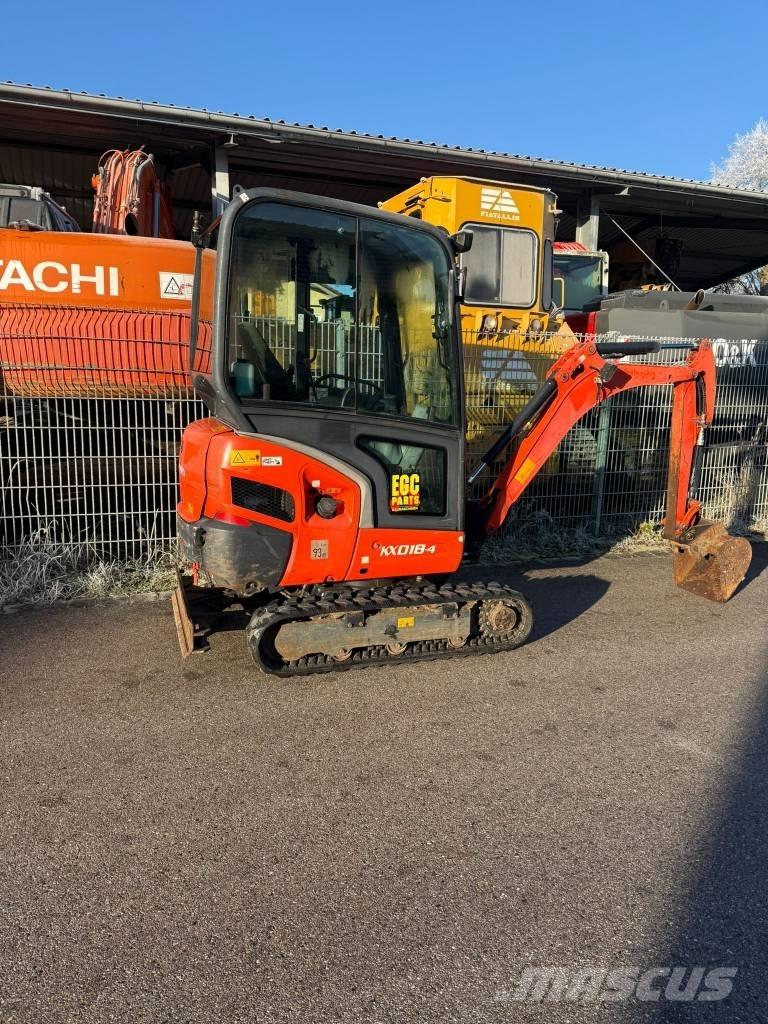 Kubota KX 018-4 Міні-екскаватори < 7т