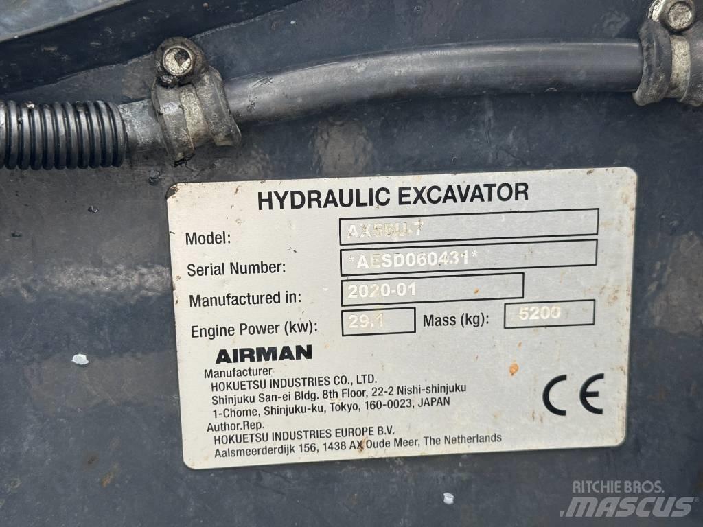 Airman AX 55 Міні-екскаватори < 7т