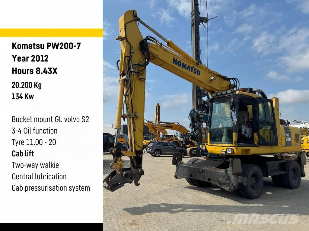 Komatsu PW 200-7 Колісні екскаватори