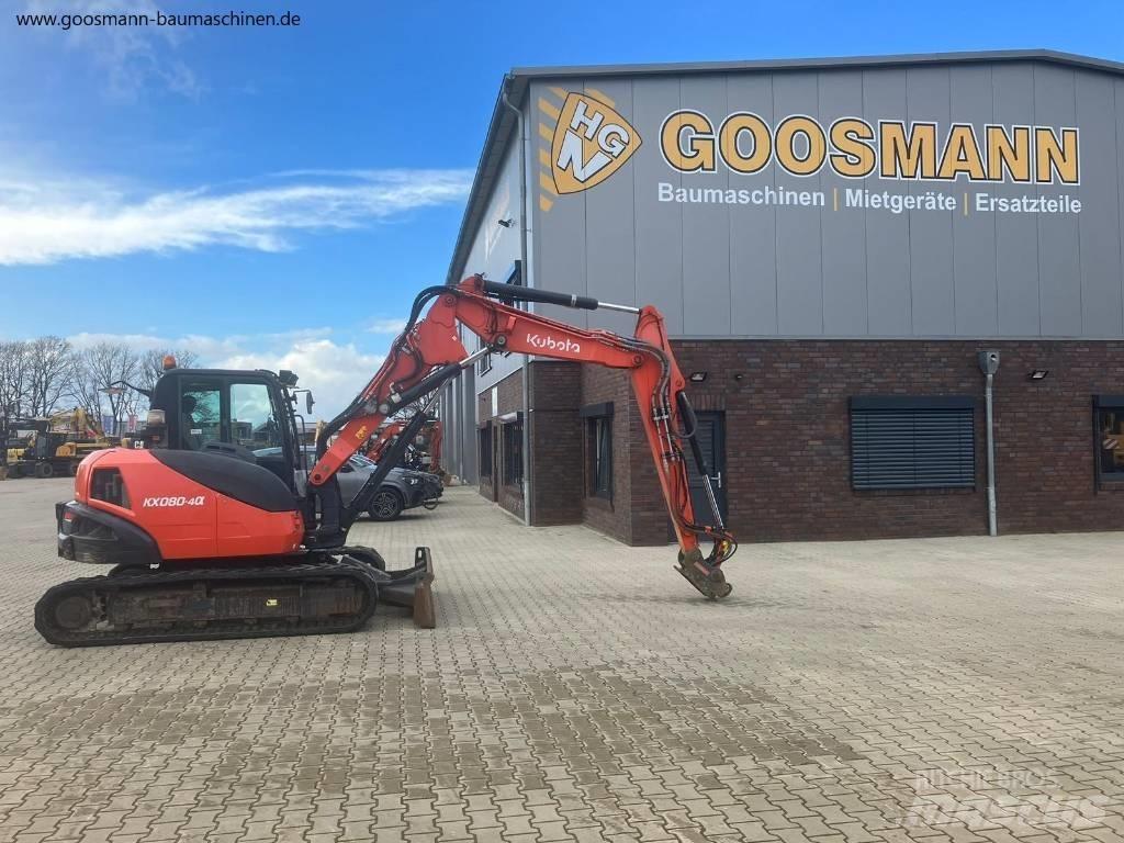 Kubota KX080-4a Середні екскаватори 7т. - 12т.
