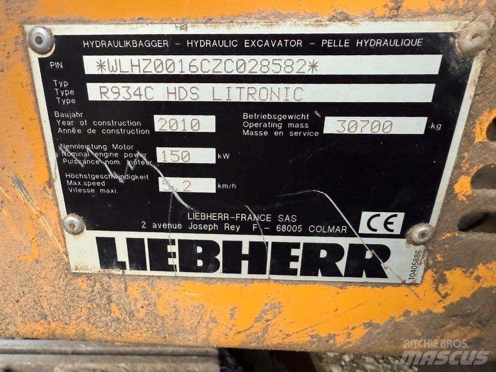 Liebherr R 934 C Гусеничні екскаватори
